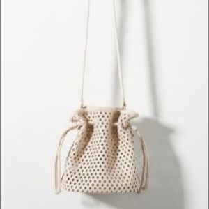 Anthropologie Perforated Bucket Bag